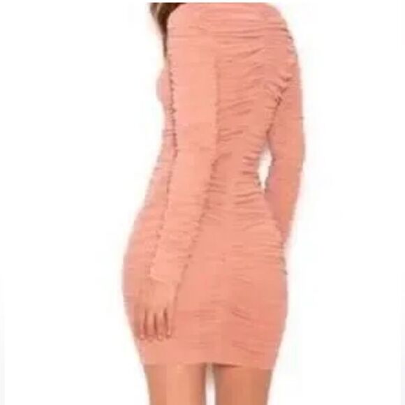 House of CB short dress long sleeve soleil color size small - Picture 2 of 9